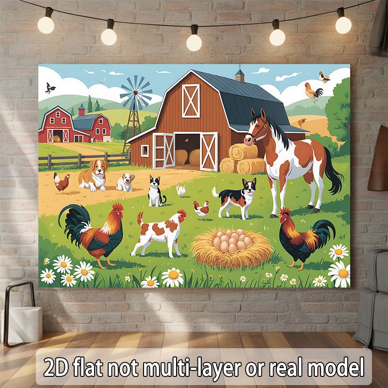 Płaski projekt 2D, jednoczęści – Agriculture Farming School recenzja i cena